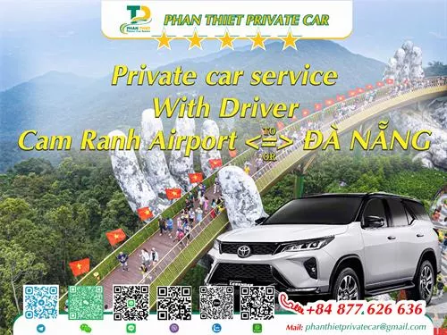 Car rental Cam Ranh <=> Da Nang (private car with driver)